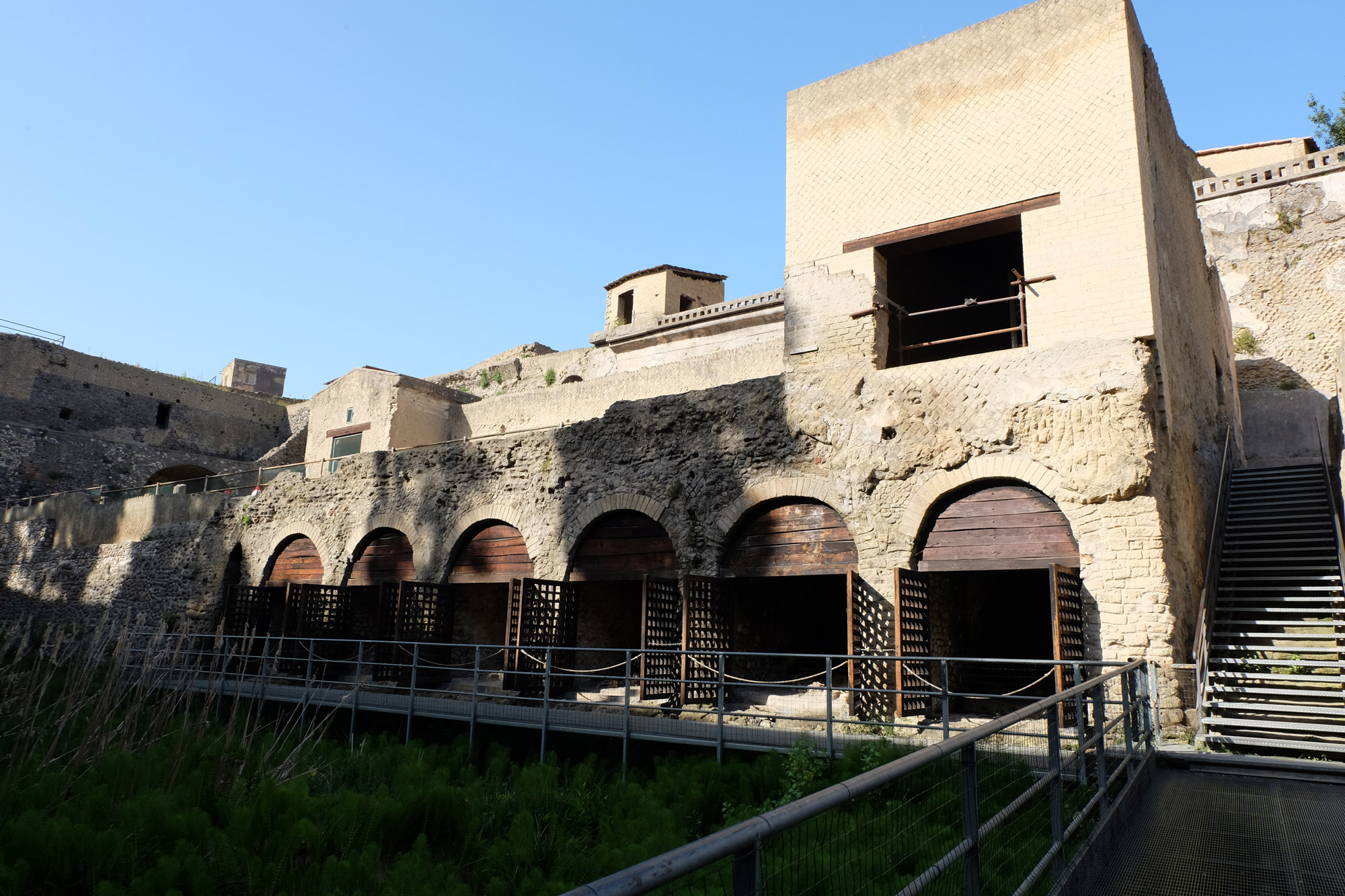 The boat houses in Herculaneum. I couldn't bring myself to take pictures of the skeletons.