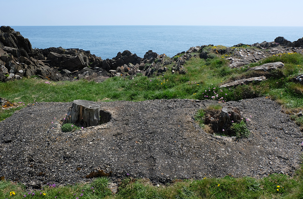 The stumps of the second Wicker Man at Burrow Head