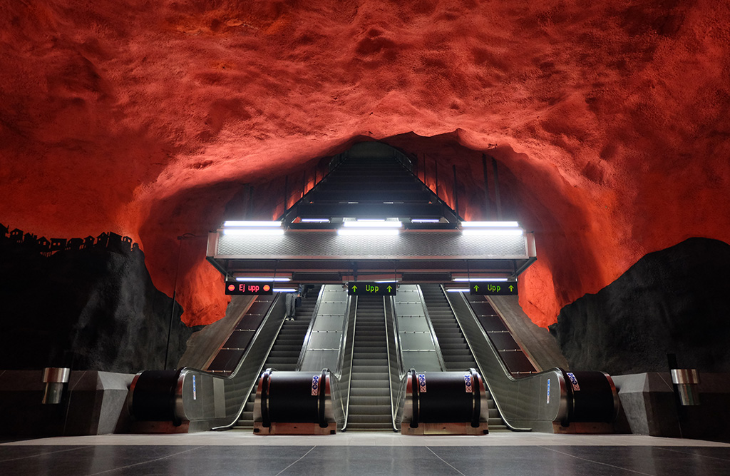 Feeling dystopian at Solna Centrum