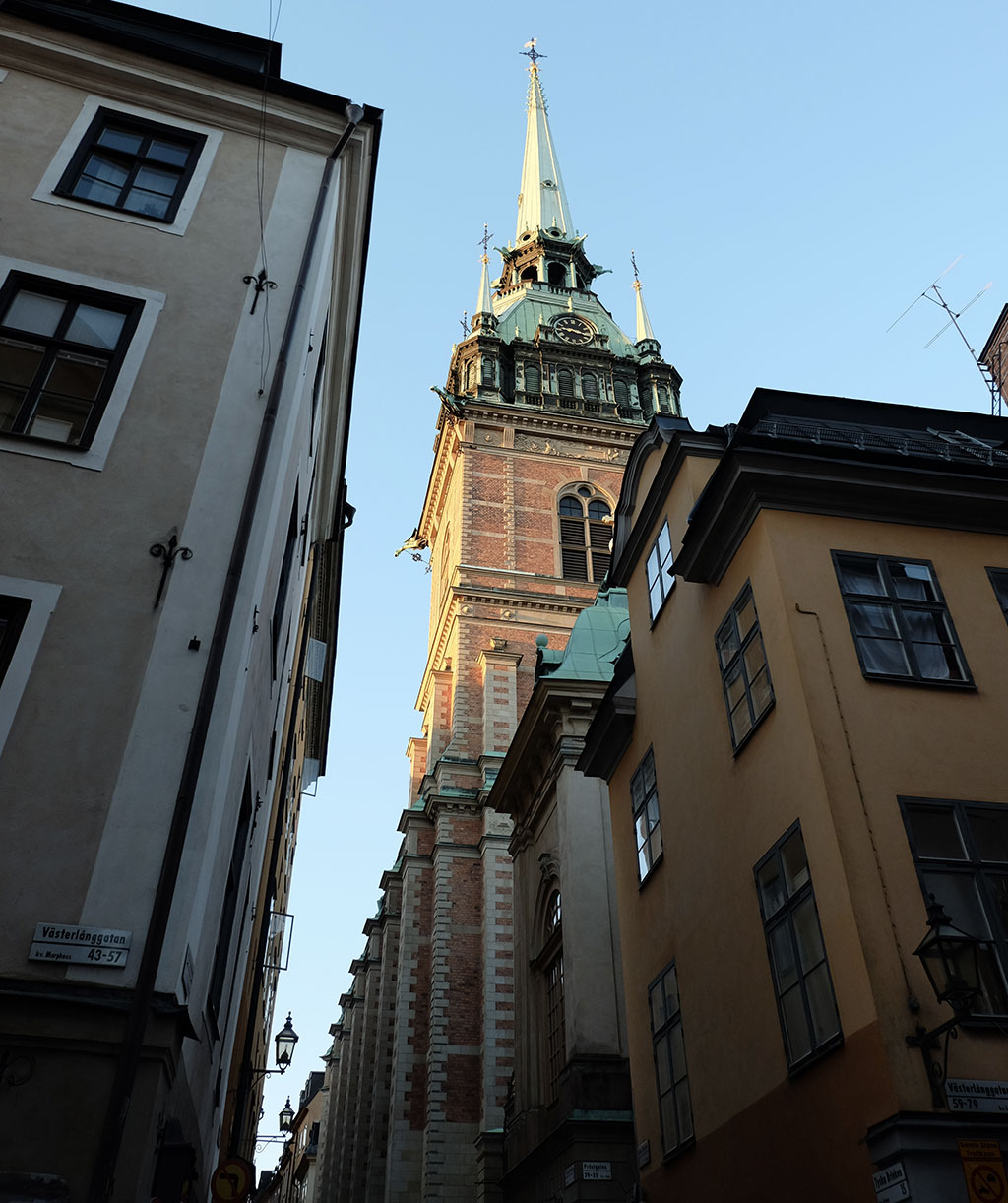 Stockholm old town on a summer's evening