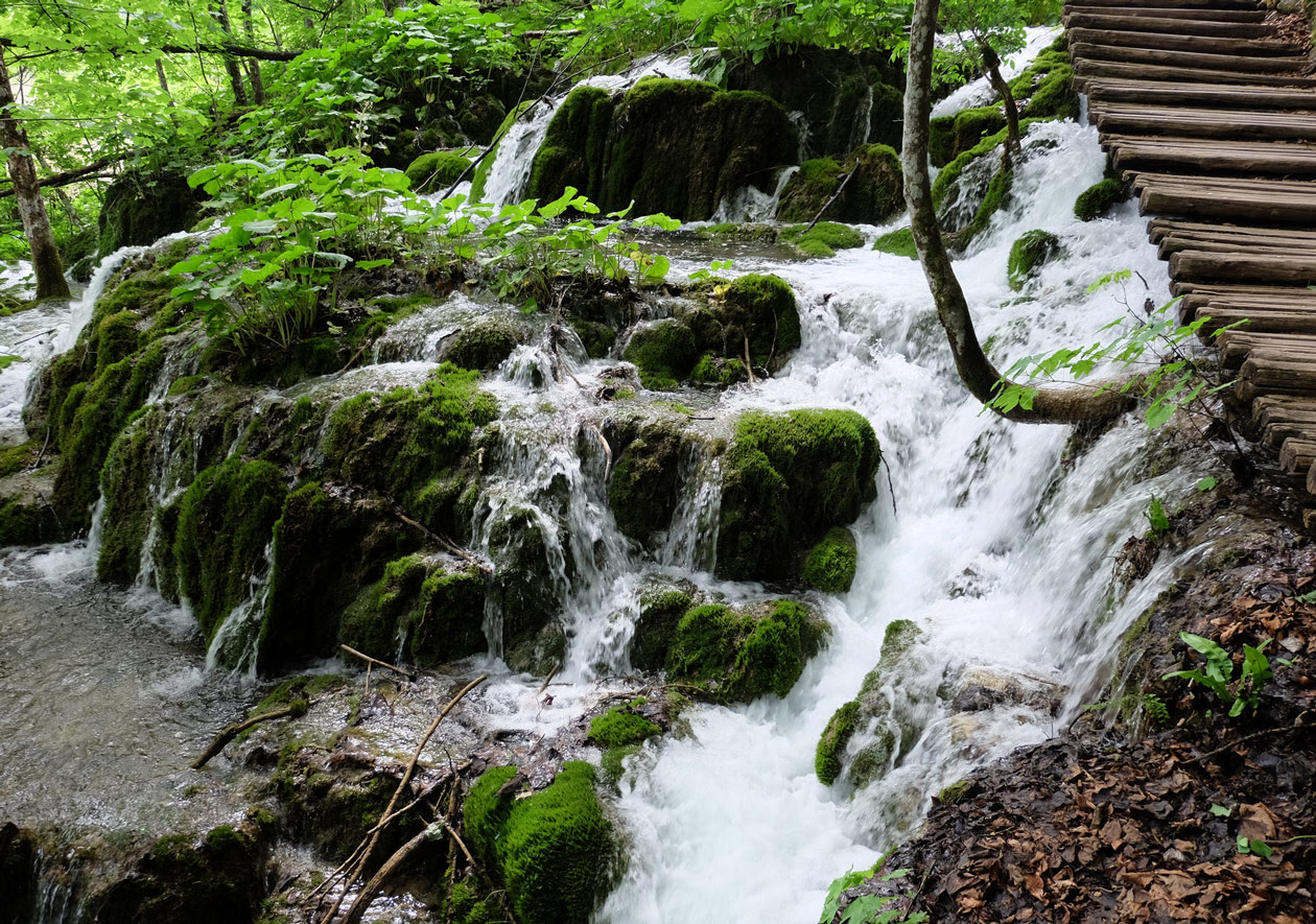 One of the first waterfalls we came to