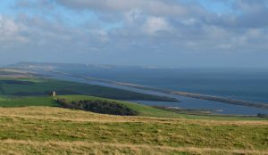 Chesil Beach on the Dorset coast