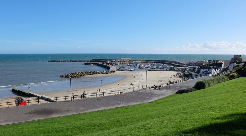 Lyme Regis harbour and the Cobb