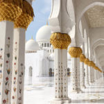 Visiting the Sheikh Zayed Grand Mosque in Abu Dhabi on a day trip from Dubai