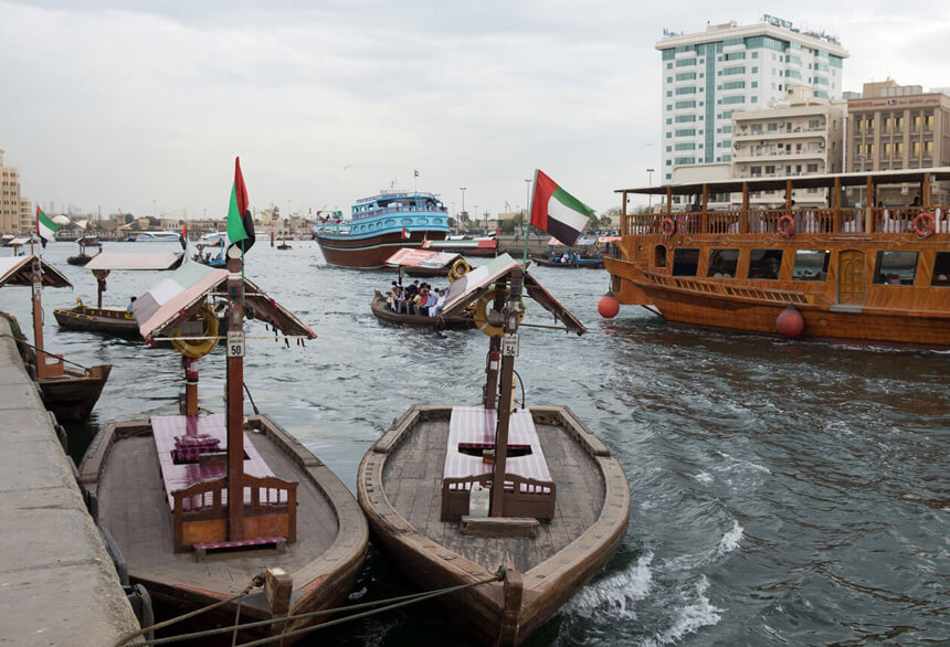 The Abra Station in Bur Dubai