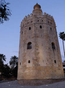 The Torre del Oro, on the banks of the Guadalquivir river