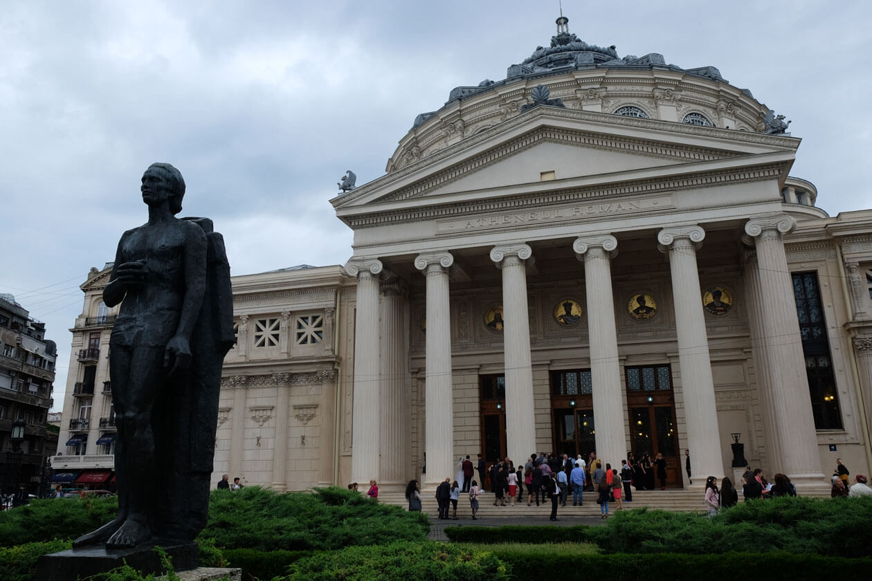 Bucharest's Roman Athenaeum has been beautifully restored and is home to one of the city's orchestras