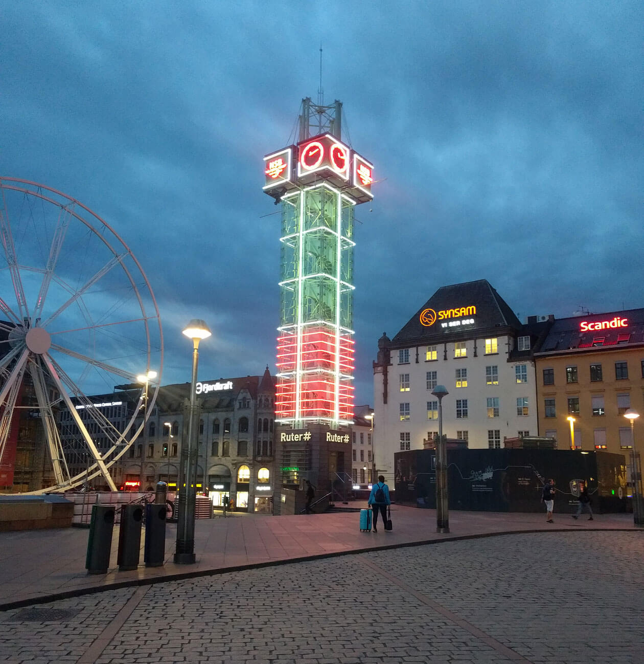 Finally arriving at Oslo S station after our 14hour journey Helen on