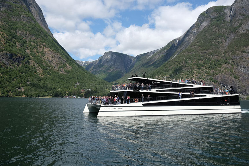 We passed another boat like ours in the Nærøyfjord