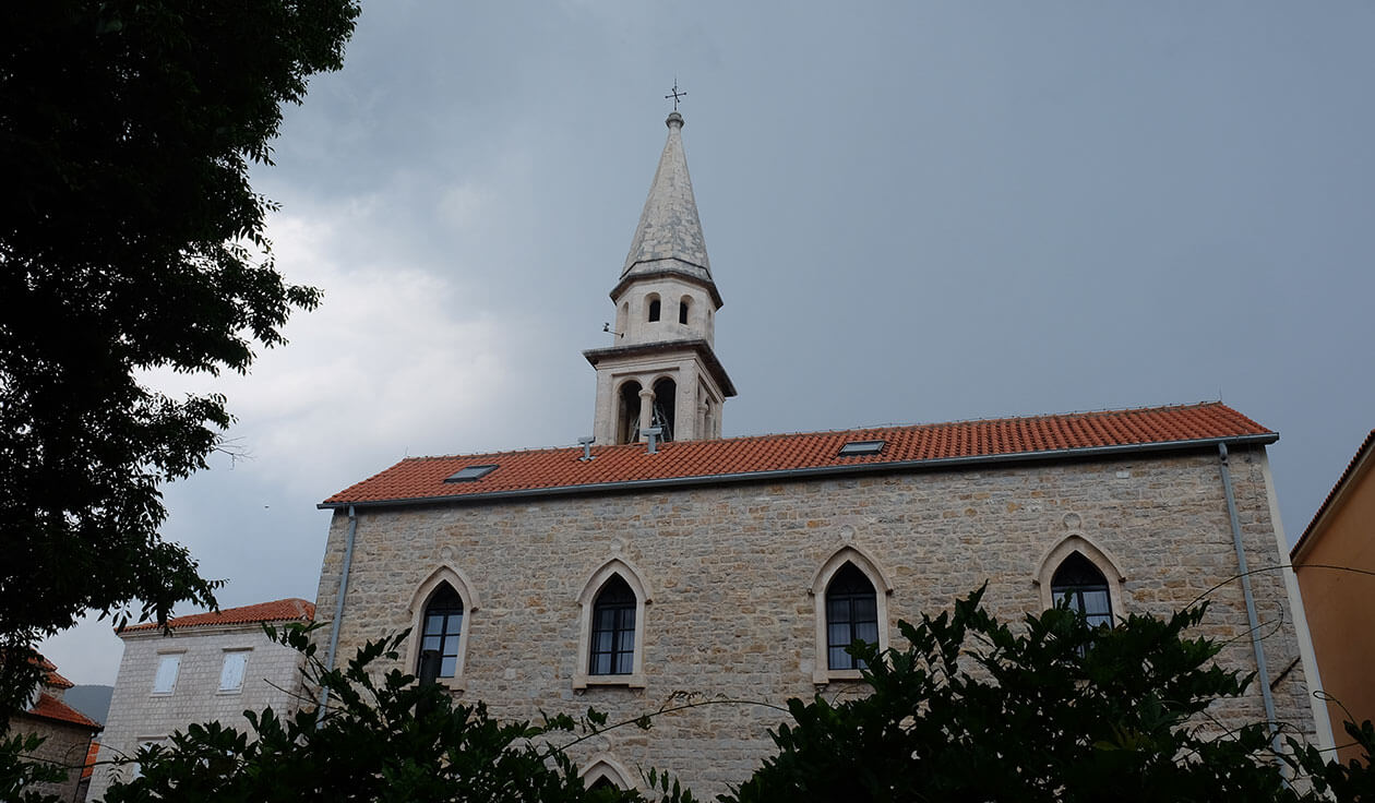 Brooding skies before the storm hit