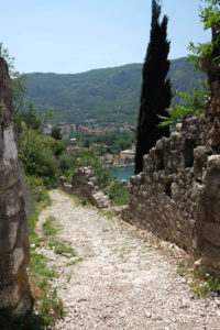 Part of the crumbling city walls in Kotor