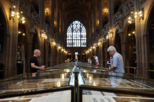 The reading room in the John Rylands Library