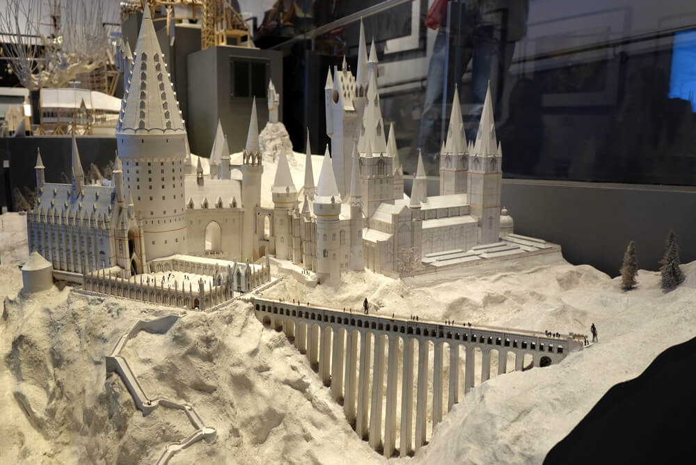 A beautiful paper model of Hogwarts at the Making of Harry Potter exhibition