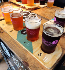 Our taster flights of Brussels Beer Project beers