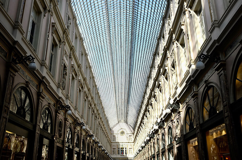 Galerie de la Reine in Brussels is a beautiful shopping arcade in Brussels