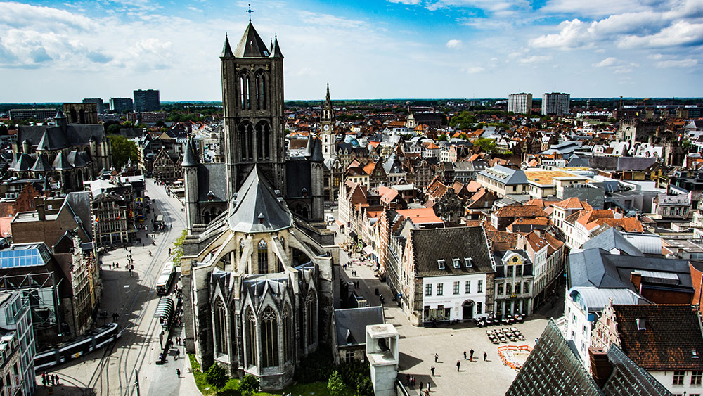 Ghent is a popular day trip from Brussels