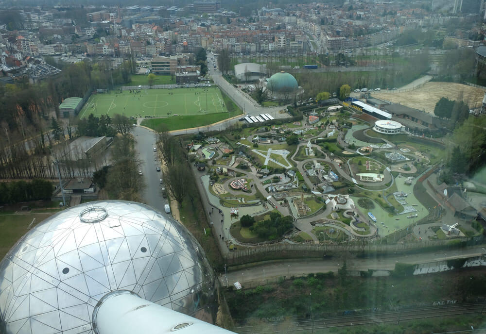 A view of Mini Europe from the Atomium