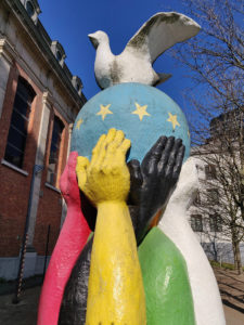 The Statue of Europe symbolises peace and diversity