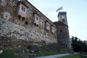 The walls of Ljubljana Castle