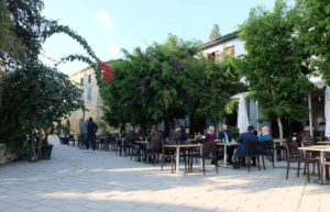 Pavement cafes in the Turkish part of Nicosia