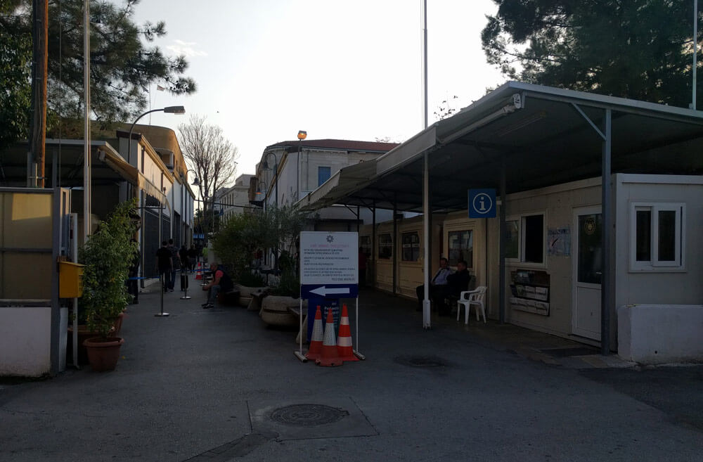 The Northern Cyprus border checkpoint