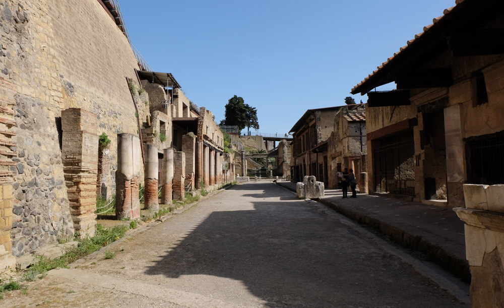 Mount Vesuvius buried Herculaneum in ash rather than rocks