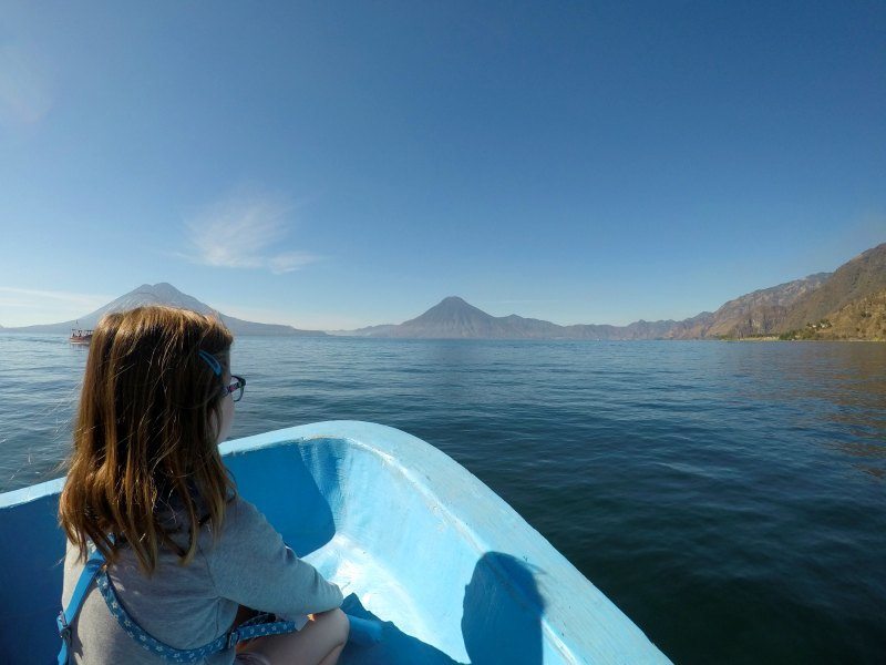 Katja's daughter had her 7th birthday on Lake Atitlán