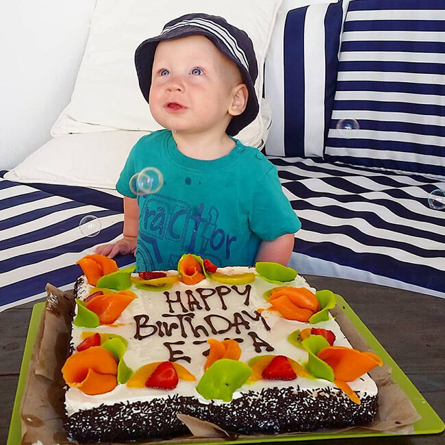 Ezra celebrated his first birthday on a trip to Morocco