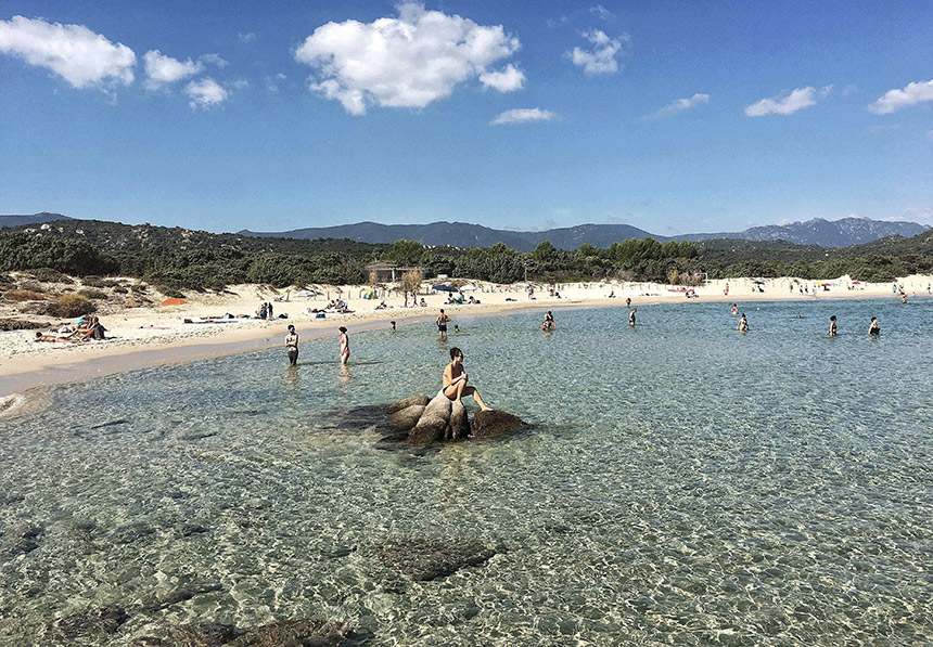Claudia loves to spend her birthdays on the beach celebrating with family in her native Sardinia