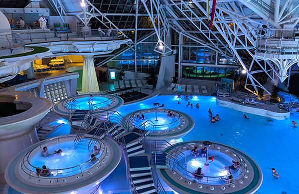 Caldea is a spa fed by natural thermal springs in Andorra
