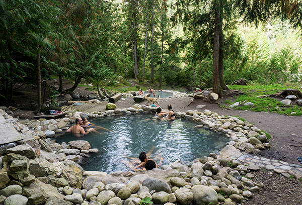 Halfway Hot Springs in British Colombia is free to visit