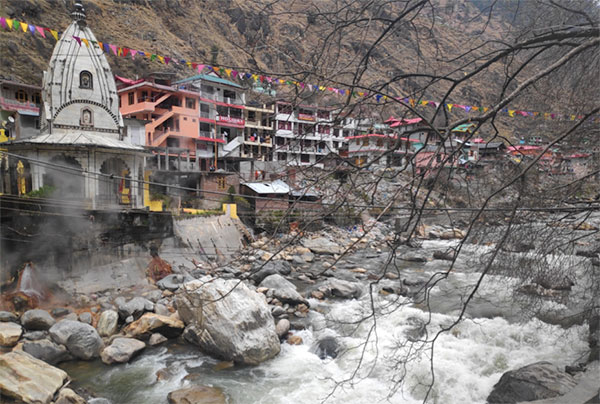 Manikaran hot springs in India