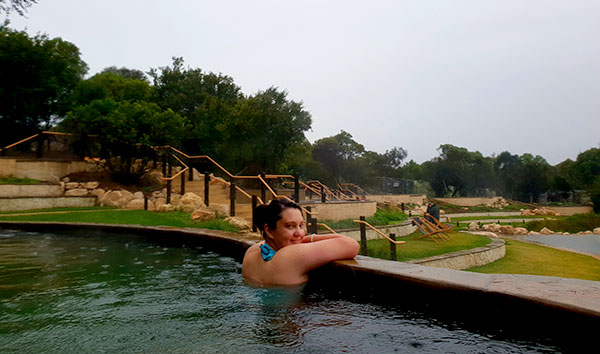 There are over fifty thermal pools at Peninsula Hot Springs, so it's easy to find one you can have to yourself