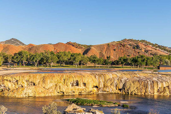 The stunning landscape of Thermopolis, Wyoming