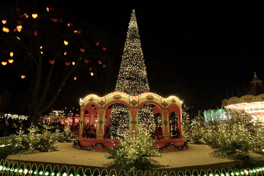 The fabulous Christmas lights at Tivoli, Copenhagen