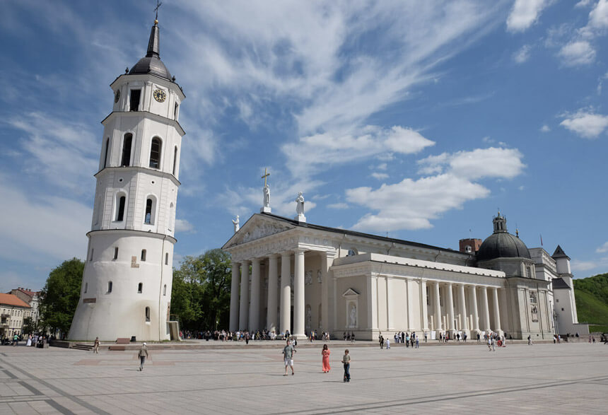 Cathedral Square in Vilnius