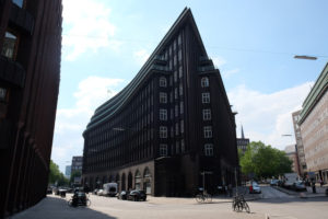 The Chilehaus is the centrepiece of the Kontorhaus district