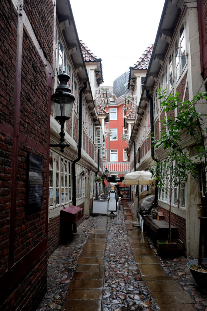 The Krameramtswohnungen are hidden down a little alley near the Michel church