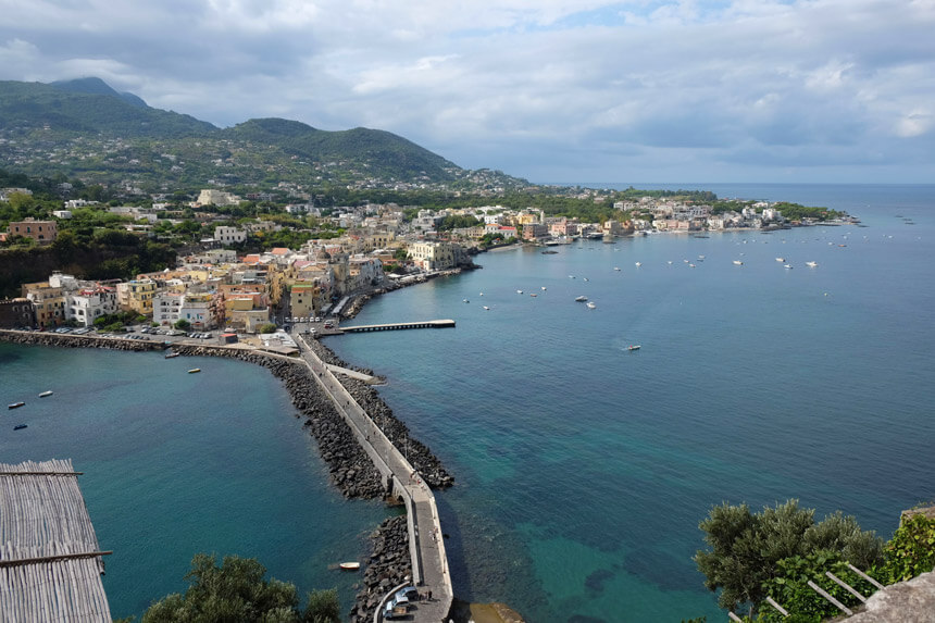 The amazing view from the Terrace of the Immaculate Conception, Castello Aragonese, Ischia