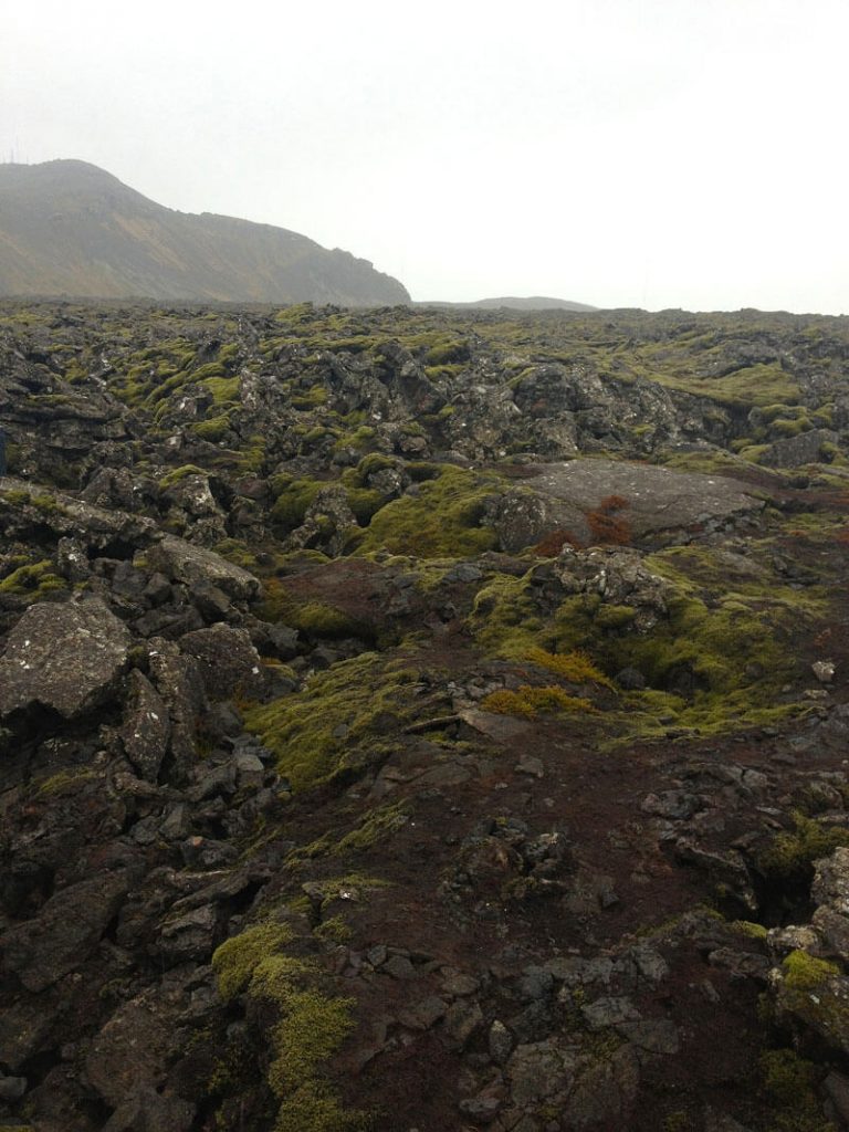 Don't expect waterfalls and geysers on the way into Reykjavik from the airport