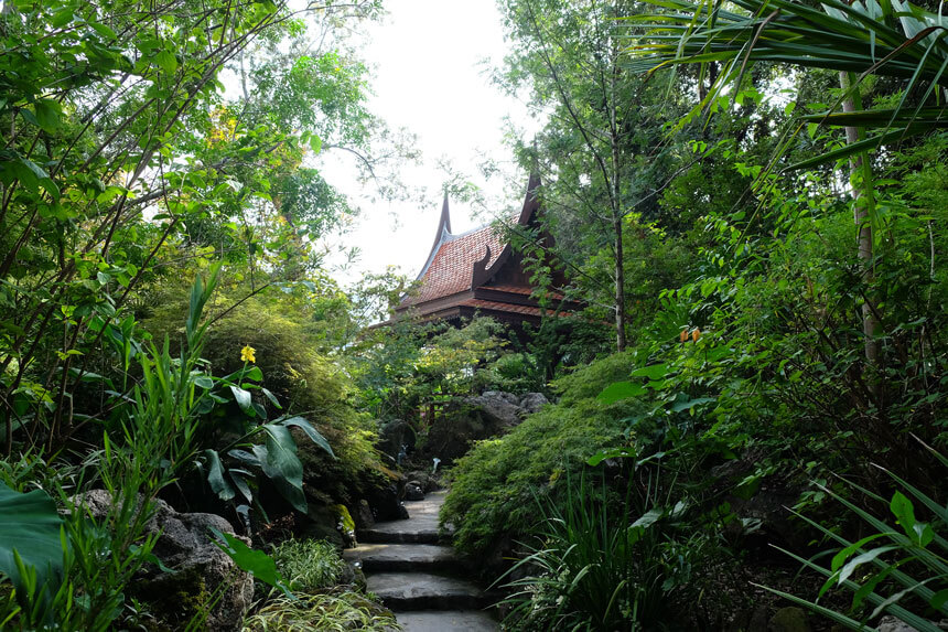 The Thai Pavilion is peaceful and serene