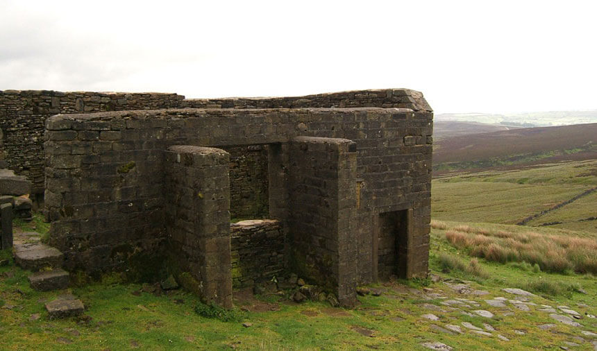 The ruined Top Withens farmhouse is often thought to have inspired Wuthering Heights