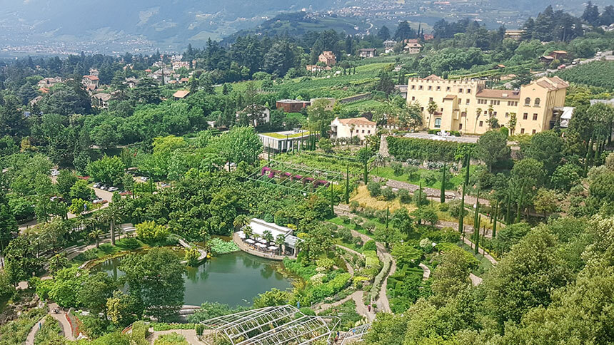 The Trautmansdorff Castle Gardens in Merano