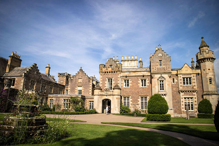 Author Sir Walter Scott's Abbotsford House in Melrose, Scotland