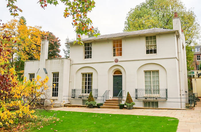 Poet John Keats' house in Hampstead, London