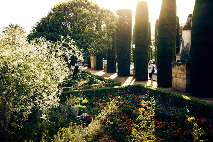 The Alcázar of the Christian Monarchs gardens in Córdoba