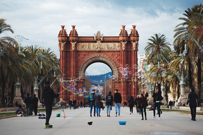 Parc de la Ciutadella in Barcelona is one of the most beautiful gardens in Spain