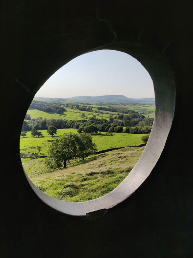 The Atom's circular windows frame the views beautifully