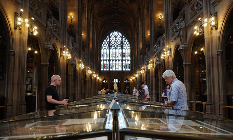 Visiting the John Rylands Library in Manchester