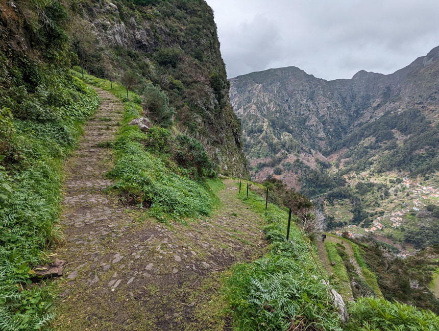 The hike down from Eida do Serrado to Curral das Freiras (Valley of the Nuns) is steep but not particularly strenuous